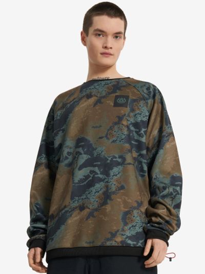 Лот: 24627852. Фото: 1. Свитшот мужской 686, Зеленый. Другое (спортивная одежда)