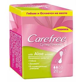 Лот: 11170687. Фото: 1. Carefree Aloe Extract салфетки... Средства личной гигиены 