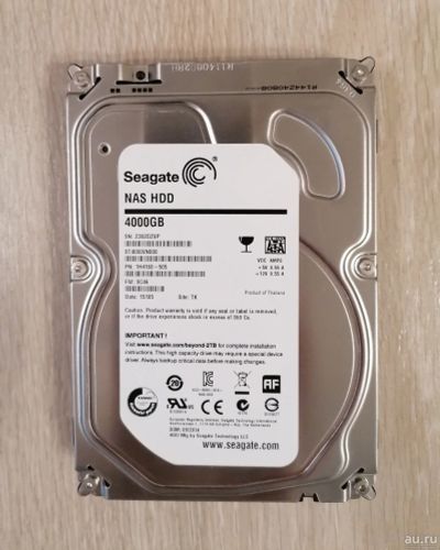 Лот: 17162286. Фото: 1. 4000Гб Seagate ST4000VN000 (4Tb... Жёсткие диски (HDD)