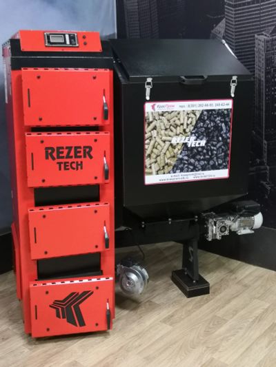 Лот: 17831772. Фото: 1. Автоматический котел Rezzr Tech... Отопительные котлы, печи