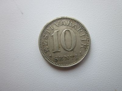 Лот: 22846948. Фото: 1. Эстония 10сенти 1931г. Страны СНГ и Балтии