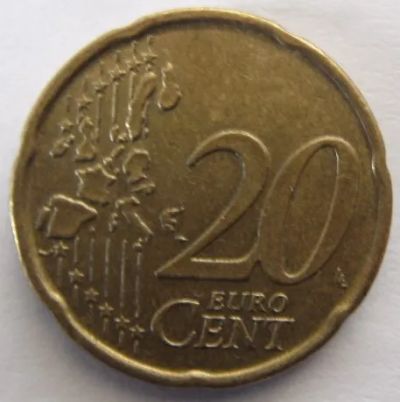 Лот: 20821603. Фото: 1. 20 евроцентов 2002 Португалия. Европа