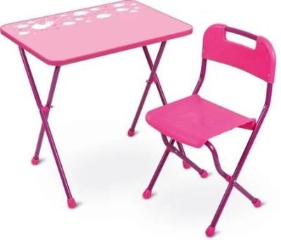 Лот: 17343660. Фото: 1. Детский комплект (КА2/Р розовый... Столики, стулья, парты