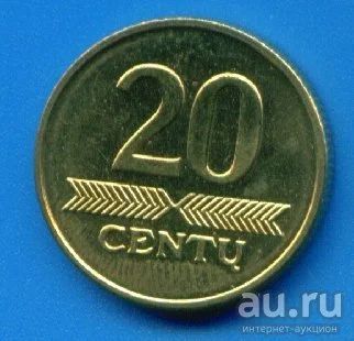 Лот: 9974409. Фото: 1. Литва 20 центов 1997 (610). Страны СНГ и Балтии