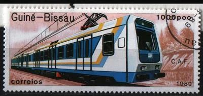 Лот: 8943147. Фото: 1. Гвинея-Биссау 1989г - ЖД. Марки