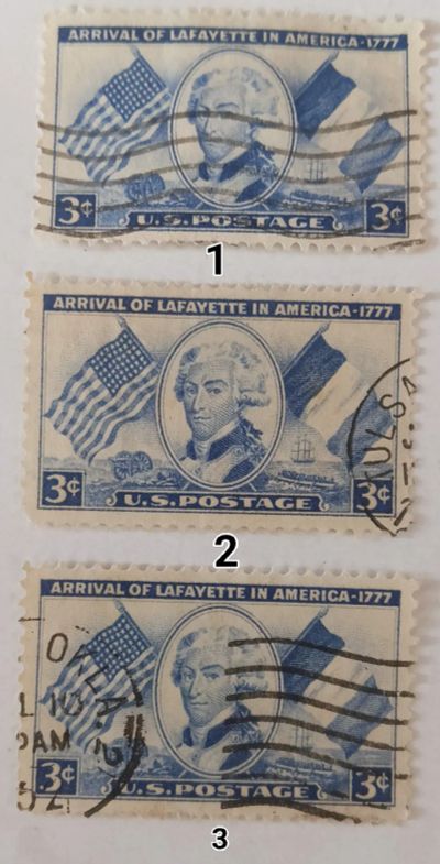 Лот: 25793180. Фото: 1. Марки_США, 3 цента 1952 г., 175-я... Марки