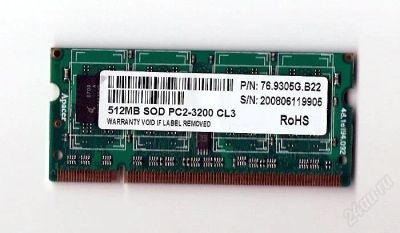Лот: 910697. Фото: 1. SO-DDR2 512 mb. Оперативная память