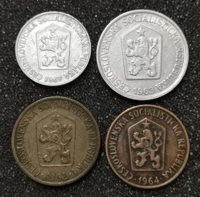 Лот: 23242811. Фото: 1. Лот монет Чехословакии 1962 -... Европа