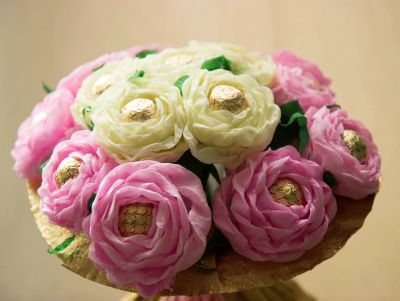 Лот: 8376183. Фото: 1. Букет из конфет. Букеты из конфет, игрушек