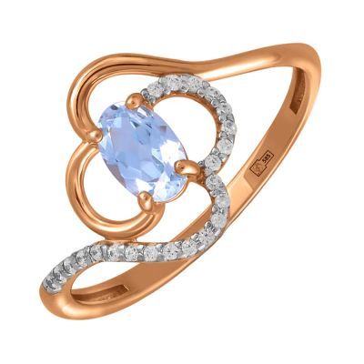 Лот: 23785672. Фото: 1. Кольцо TALANT из золота с топазом... Кольца, перстни