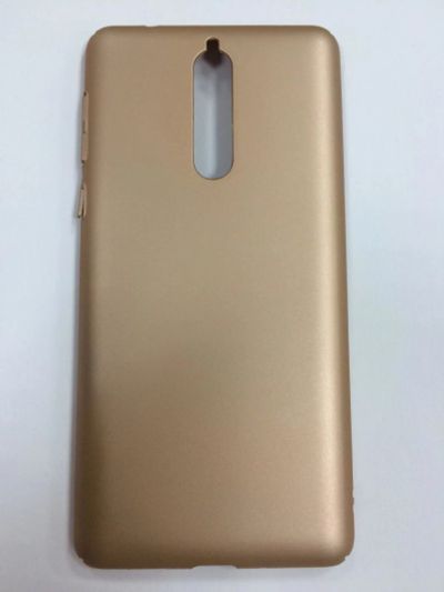 Лот: 11678877. Фото: 1. Чехол Nokia 8 Пластик Золото Pixel... Чехлы, бамперы