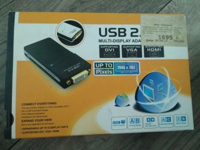 Лот: 15762615. Фото: 1. Видеоадаптер usb - dvi. Другое (тв и видео)