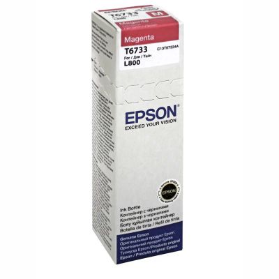 Лот: 18414748. Фото: 1. Контейнер EPSON T6733 с пурпурными... Картриджи, расходные материалы