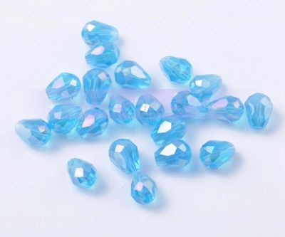 Лот: 8863709. Фото: 1. 8x12mm слеза стеклянные граненые... Бижутерия ручной работы