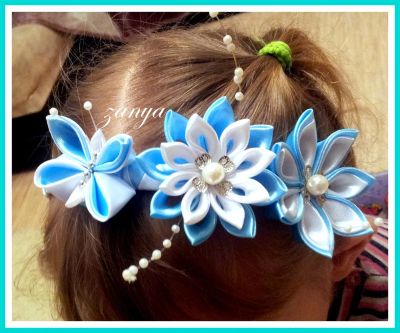 Лот: 3408252. Фото: 1. Ободок 13. Цветы из ткани