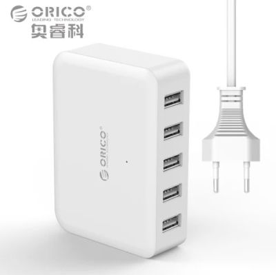 Лот: 8158987. Фото: 1. Зарядная станция ORICO на 5 USB... Зарядные устройства, блоки питания, адаптеры сетевые для смартфонов