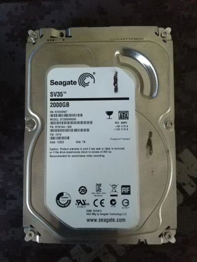 Лот: 17066058. Фото: 1. Жесткий диск Seagate SV35 2 ТБ. Жёсткие диски (HDD)
