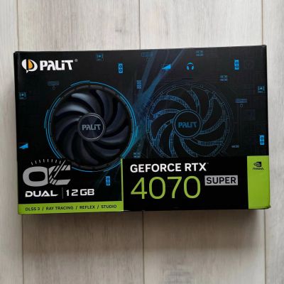 Лот: 22180559. Фото: 1. Видеокарта PALIT RTX 4070 SUPER... Видеокарты