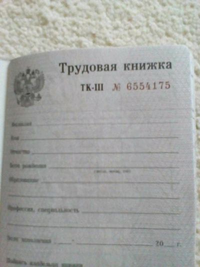 Лот: 14395591. Фото: 1. Трудовая ТК-3. Другое (коллекционирование, моделизм)