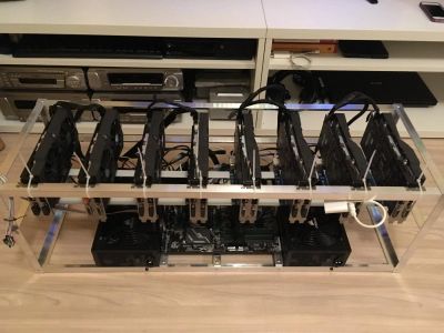 Лот: 10446712. Фото: 1. Майнинг ферма на 8 карт Asus Strix... Майнинг фермы, товары для майнинга