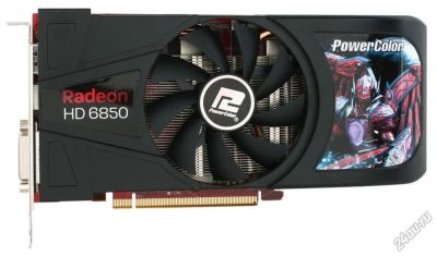 Лот: 7859243. Фото: 1. 1Gb PowerColor HD 6850 256 бит... Видеокарты