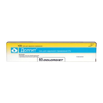 Лот: 23986263. Фото: 1. Долгит гель 5% 100г туба. Лекарства