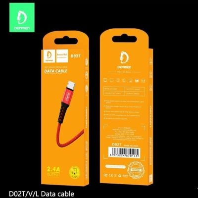 Лот: 22146305. Фото: 1. КАБЕЛЬ DENMEN D02T TYPE-C 2.4A... Дата-кабели, переходники