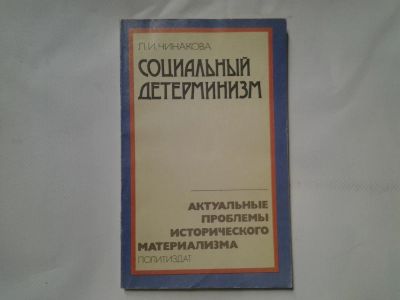 Лот: 4329289. Фото: 1. Л.И.Чинакова, Социальный детерминизм... Философия