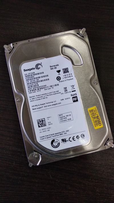 Лот: 11905877. Фото: 1. Seagate ST500DM002 500 Гб жёсткий... Жёсткие диски (HDD)