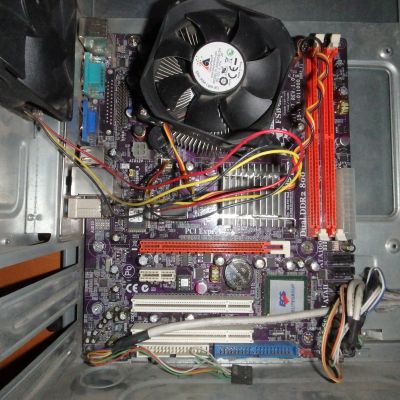 Лот: 12874080. Фото: 1. MB ECS G31T-M7, CPU Dual-Core... Материнские платы