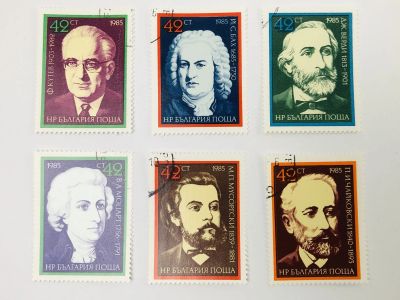 Лот: 23314162. Фото: 1. Европейский год музыки: известные... Марки