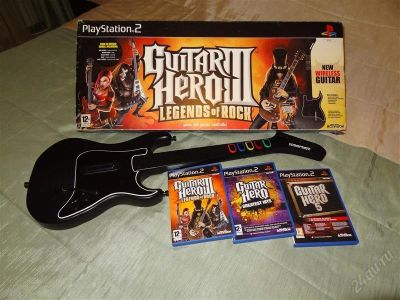 Лот: 2234622. Фото: 1. гитара Guitar Hero с 3 дисками... Красноярск