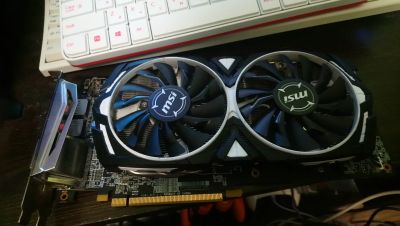 Лот: 17641634. Фото: 1. Игровая видеокарта Msi RX 580... Видеокарты