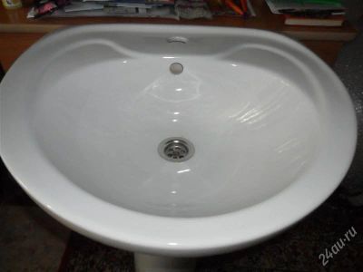 Лот: 2857642. Фото: 1. раковина с пьедесталом в отличном... Раковины, умывальники