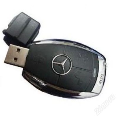 Лот: 1733933. Фото: 1. Флешка Ключ MERCEDES 4 ГБ. USB-флеш карты