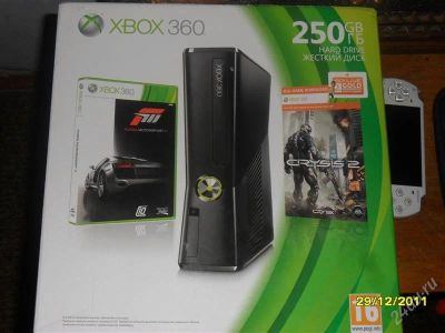 Лот: 1448978. Фото: 1. xbox 360 slim.жесткий диск на... Игровые приставки, консоли