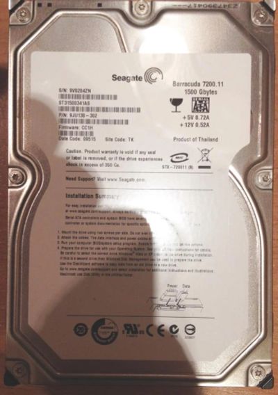 Лот: 6011747. Фото: 1. Жесткий диск HDD Seagate Barracuda... Жёсткие диски (HDD)