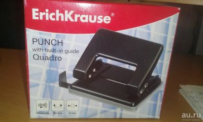 Лот: 15225970. Фото: 1. Дырокол Erich Krause "Quadro... Степлеры, дыроколы