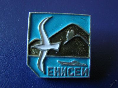 Лот: 5709456. Фото: 1. Значок Енисей, чайка. Сувенирные