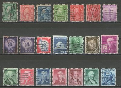Лот: 16060878. Фото: 1. Лот марок США с 1887 года. В коллекцию... Марки