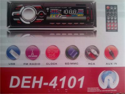 Лот: 9618545. Фото: 1. Автомагнитола DEH-4101, USB ,SD... Автомагнитолы