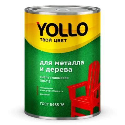 Лот: 24085995. Фото: 1. Эмаль Yollo, ПФ-115, для внутренних... Краски, лаки, растворитель