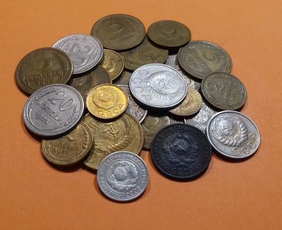 Лот: 19472082. Фото: 1. Лот 25 монет периода СССР с 1924... Россия и СССР 1917-1991 года