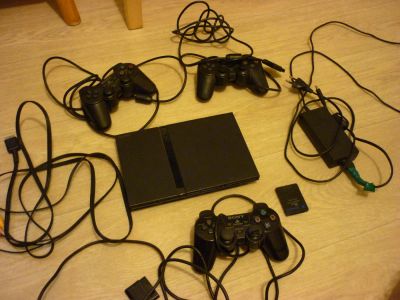 Лот: 4342353. Фото: 1. Sony playstation 2 + диски (см... Игровые приставки, консоли