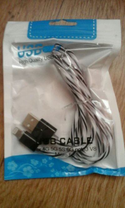 Лот: 9552032. Фото: 1. USB кабель iPhone 5,6,7. Дата-кабели, переходники