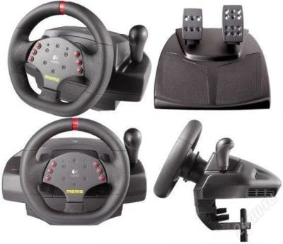 Лот: 1143359. Фото: 1. продам слегка БУ Logitech MOMO... Рули, джойстики