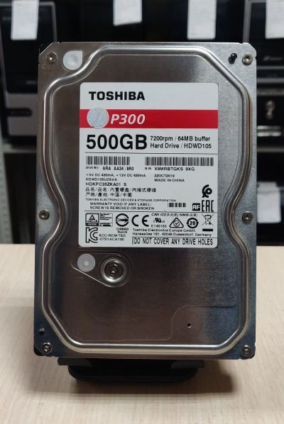 Лот: 21734510. Фото: 1. HDD 500 Гб/Toshiba/3,5''/7200об... Жёсткие диски (HDD)