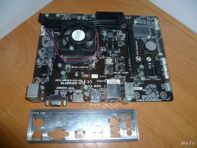 Лот: 16908602. Фото: 1. Материнская плата Gigabyte GA-AM1M-S2H... Комплекты запчастей