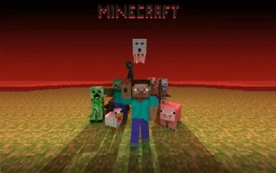 Лот: 4451801. Фото: 1. Коврик для мыши "Minecraft" "Лого... Коврики