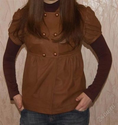 Лот: 916272. Фото: 1. жилетка кожа. Верхняя одежда